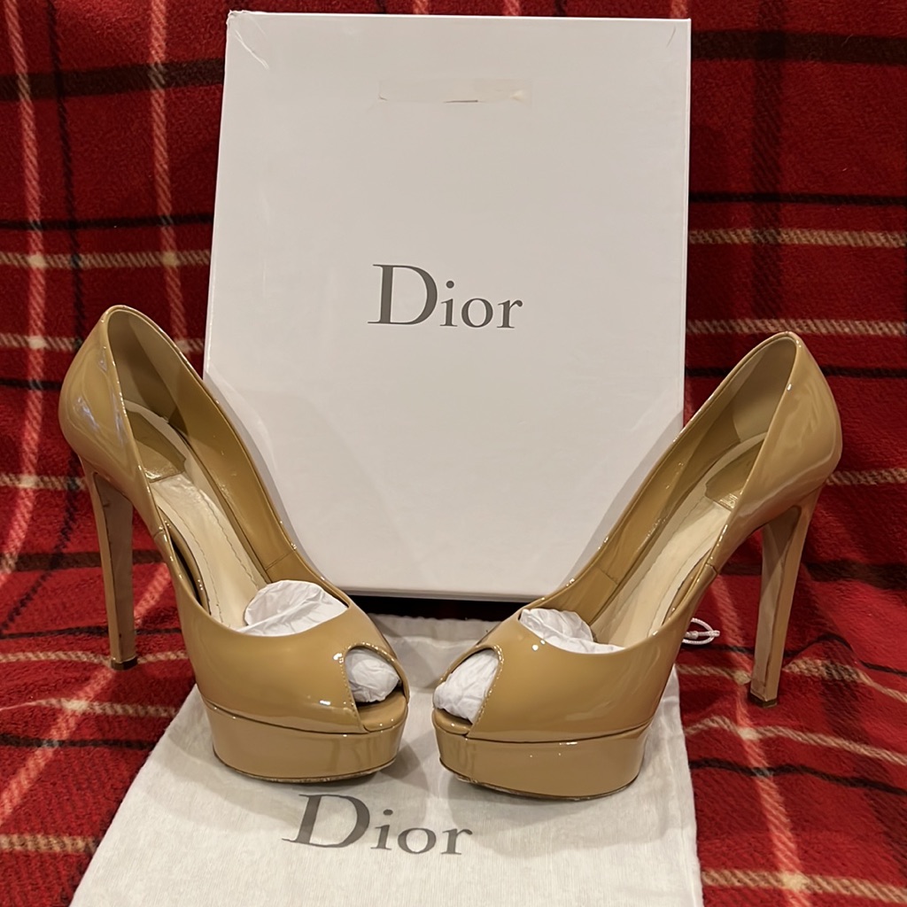 Dior Peep Toe Beige Clair
